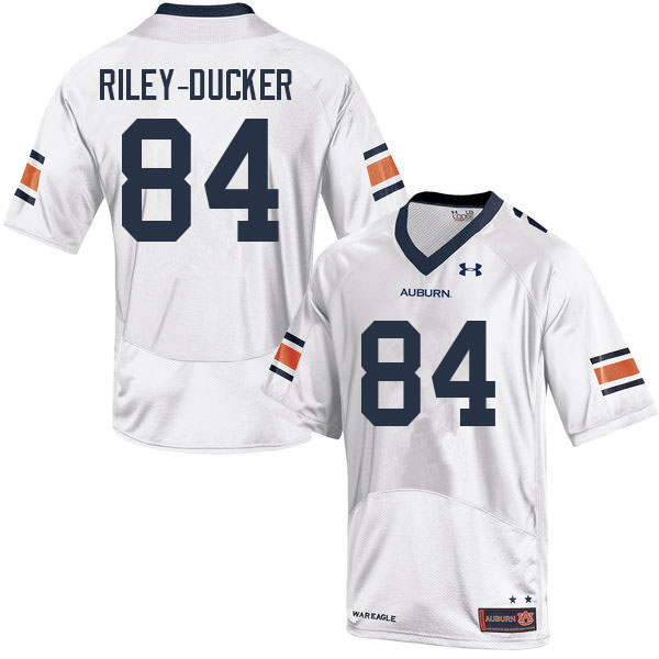 Men's Auburn Tigers #84 Micah Riley-Ducker White 2022 College Stitched Football Jersey
